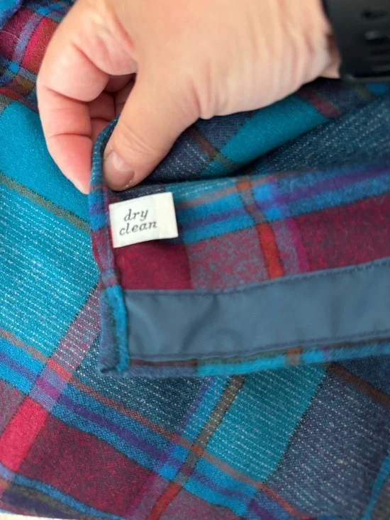 Vintage Pendleton 100% Wool Ombre Shadow Plaid Flannel Board Lodge Shirt Large - Picture 9 of 9